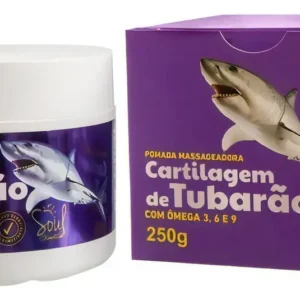 Cartilagem De Tubarão Pomada Massageadora Ômega 3, 6, 9 250g