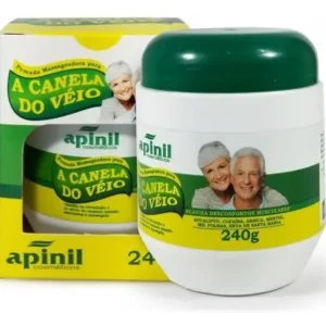 Pomada Massageador Original Canela De Veio Apinil Pote 240g