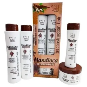 Kit Crescimento E Fortalecimento Mandioca Soul Cosméticos