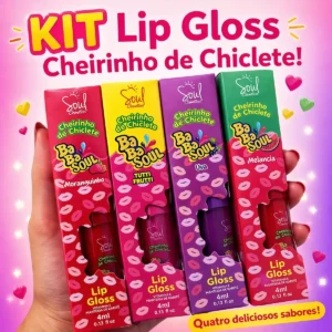 ip Gloss Kit 4un - Tutti Frutti Melancia Uva Moranguinho