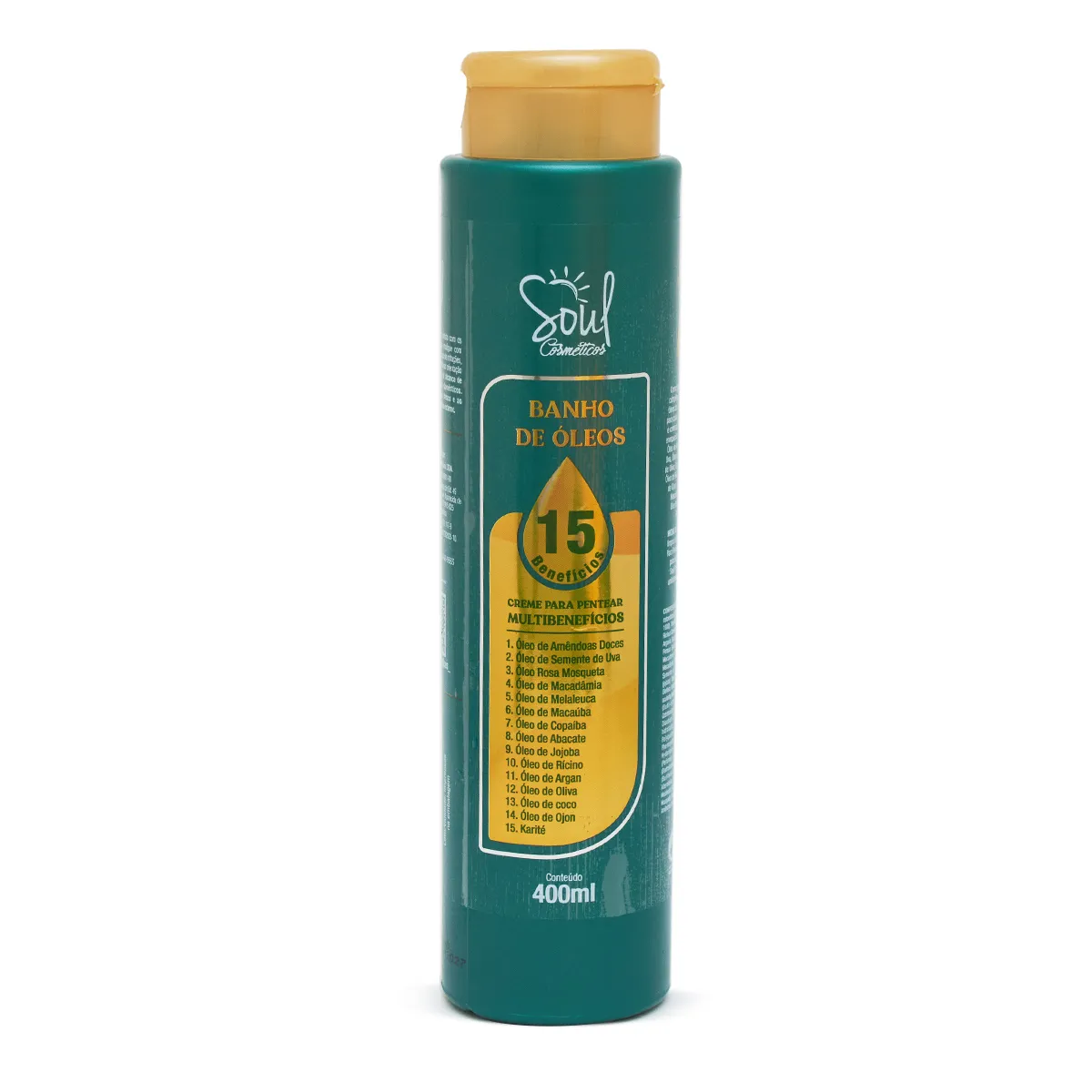 Creme para Pentear Banho de Óleos com 400ml Soul Cosméticos