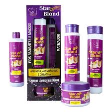 Kit Capilar Star Blond Cabelos Loiros E Grisalhos Shampoo