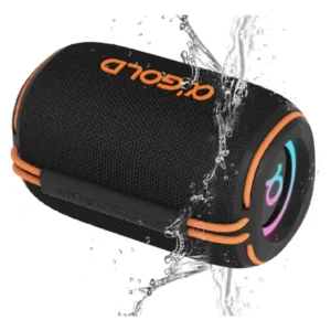 Caixa de Som A'Gold SM-33B Bluetooth Portátil Sem Fio Com Microfone e LED
