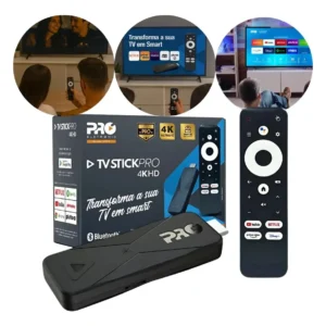 Tv Stickpro 4k Proeletronic Controle Por Voz Android Tv