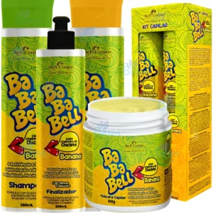 Kit Bababell Banana Bell Corpus Nutrição Maciez Vitalidade