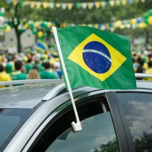 Bandeira Brasil Para Vidro De Carro