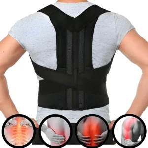 Cinta Colete Corretor Postural Lombar Ajustável