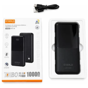 Carregador Portátil Power Bank 10000mah 22.5w Turbo Agold