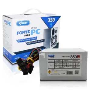 Fonte Knup ATX, 350W Real, Bivolt - KP-526