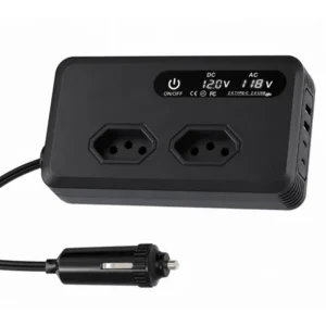 Inversor Automotivo de Energia 400W 12V para 110V com USB e USB-C